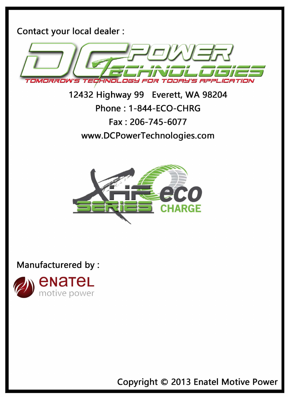 DC Power Technologies FS3 Version 3 - Technical Hardware Manual User Manual | Page 60 / 60