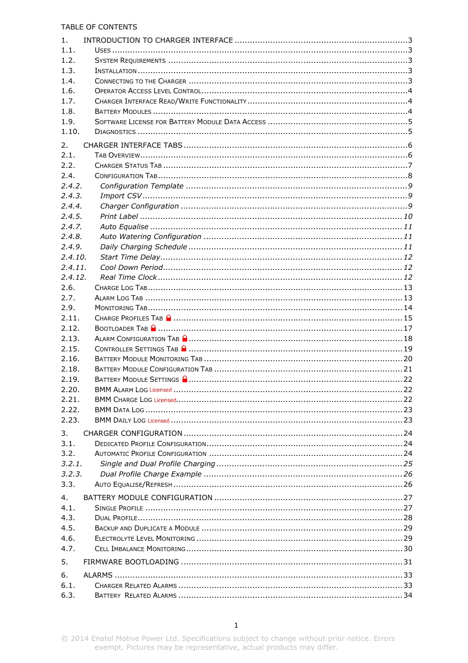 DC Power Technologies Charger Interface Software Manual User Manual | Page 2 / 50