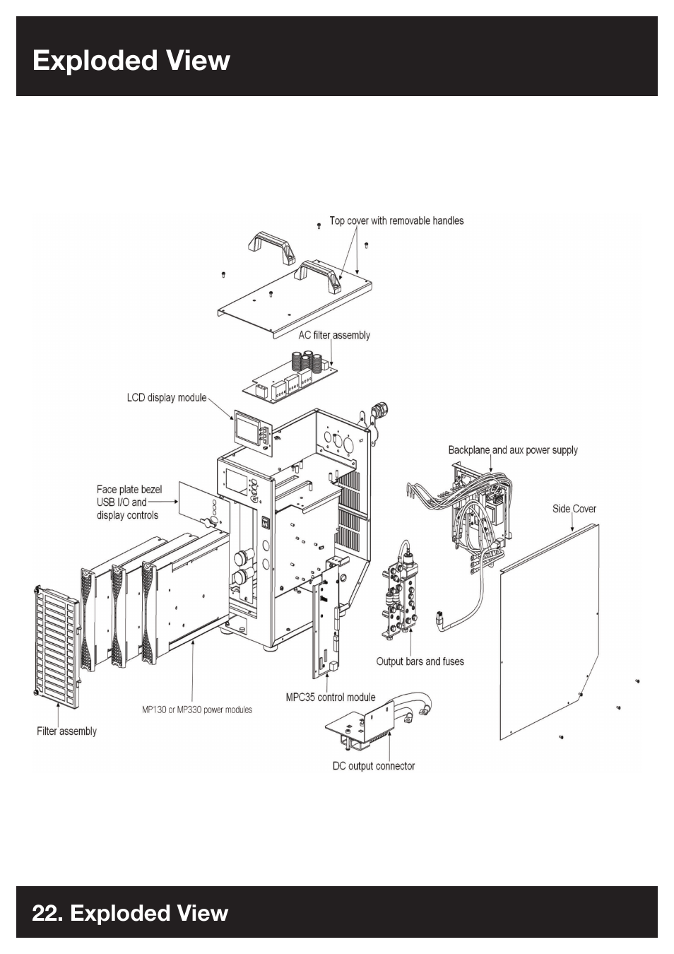 Exploded view | DC Power Technologies FS3 - Owners Manual User Manual | Page 22 / 29