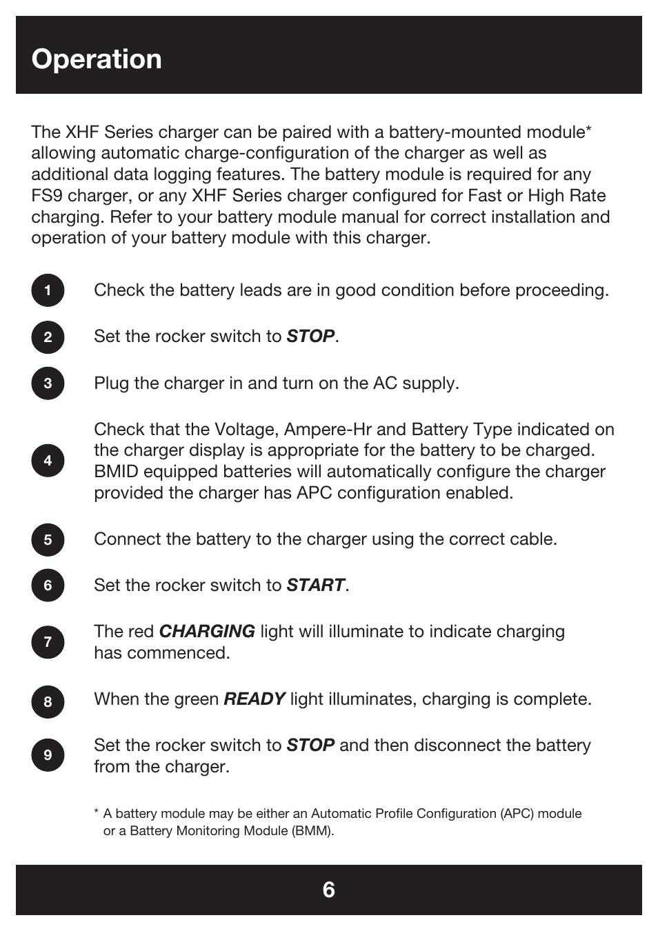 Operation | DC Power Technologies FS5 - Owners Manual User Manual | Page 6 / 25