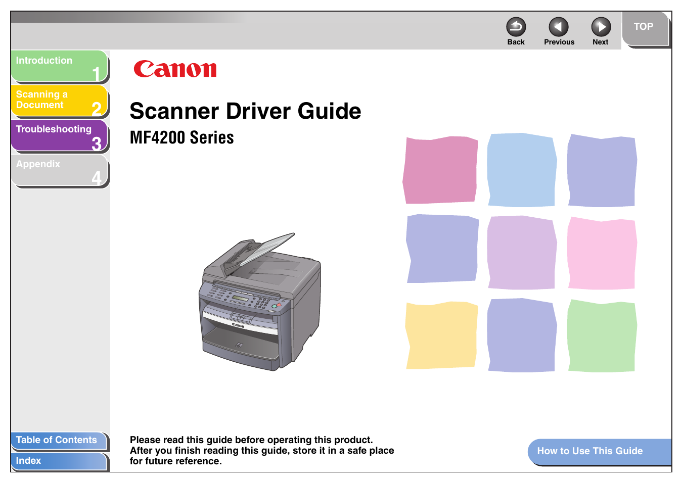 Canon MF4200 User Manual | 80 pages