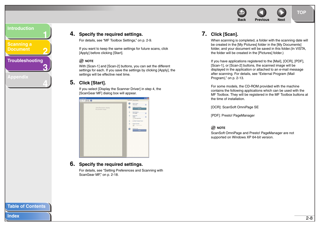 Next | Canon MF4200 User Manual | Page 22 / 80