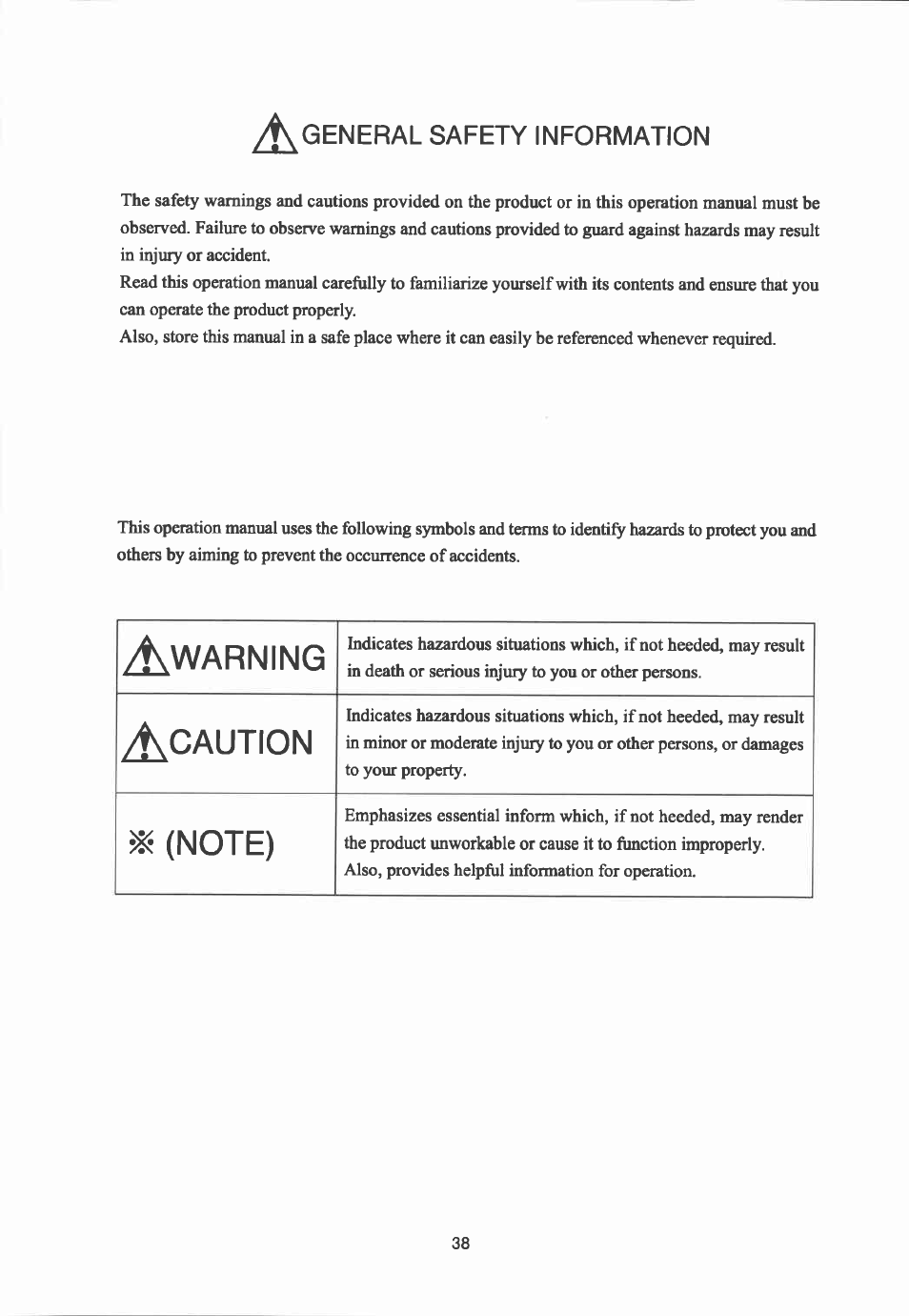 Acaution, General safety information, Warning | Canon YJ12X6.5B IRS-A User Manual | Page 10 / 46