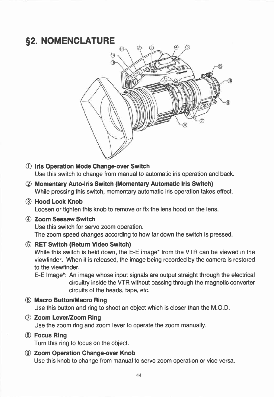 Turn this ring to focus on the object | Canon YJ12X6.5B IRS-A User Manual | Page 16 / 46