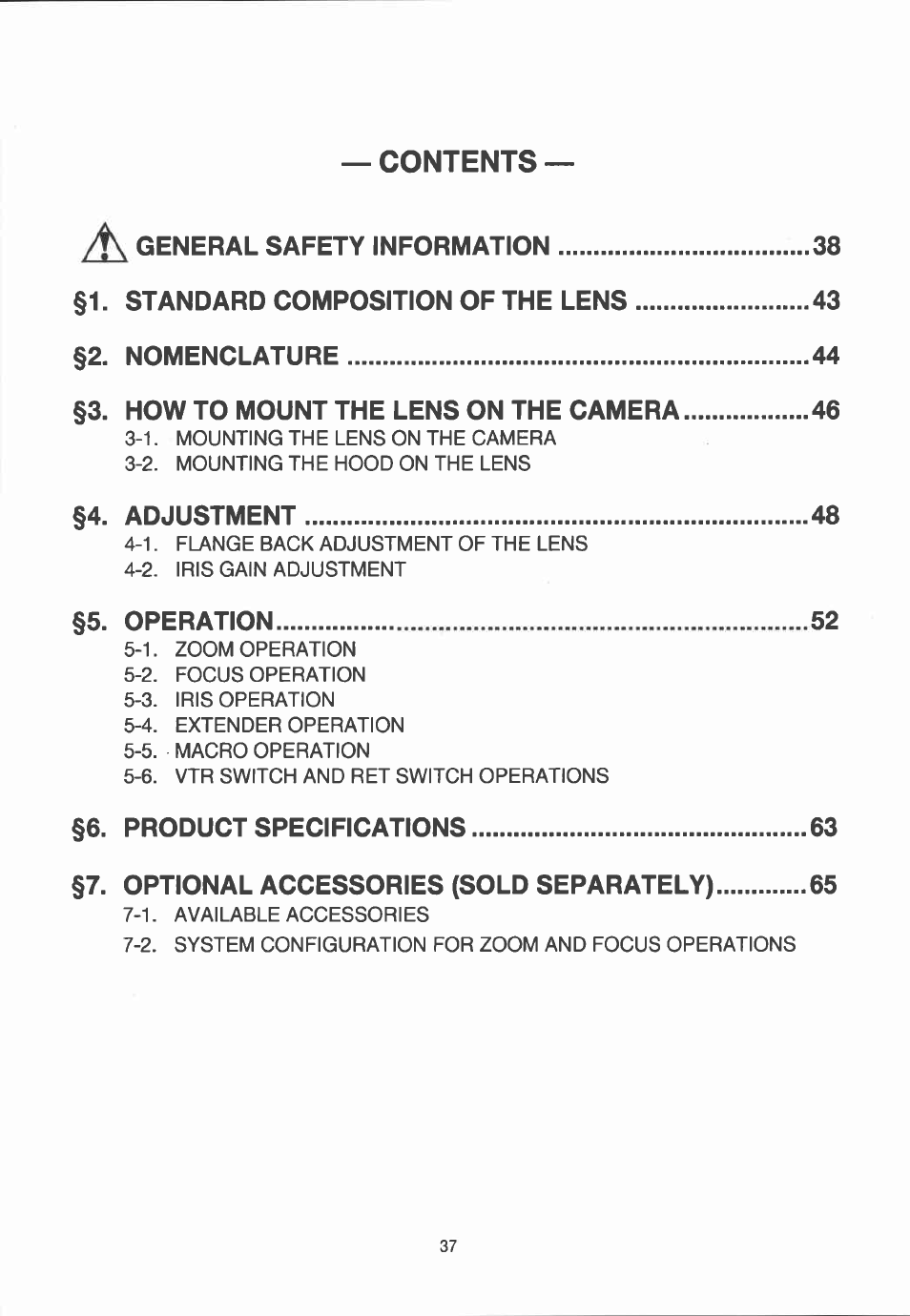 Canon YJ12X6.5B IRS-A User Manual | Page 9 / 46