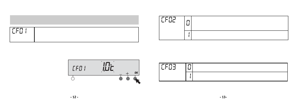 Cf0 1, Cf02, Cf03 | Delta Dore 610 TYBOX Installation User Manual | Page 7 / 10
