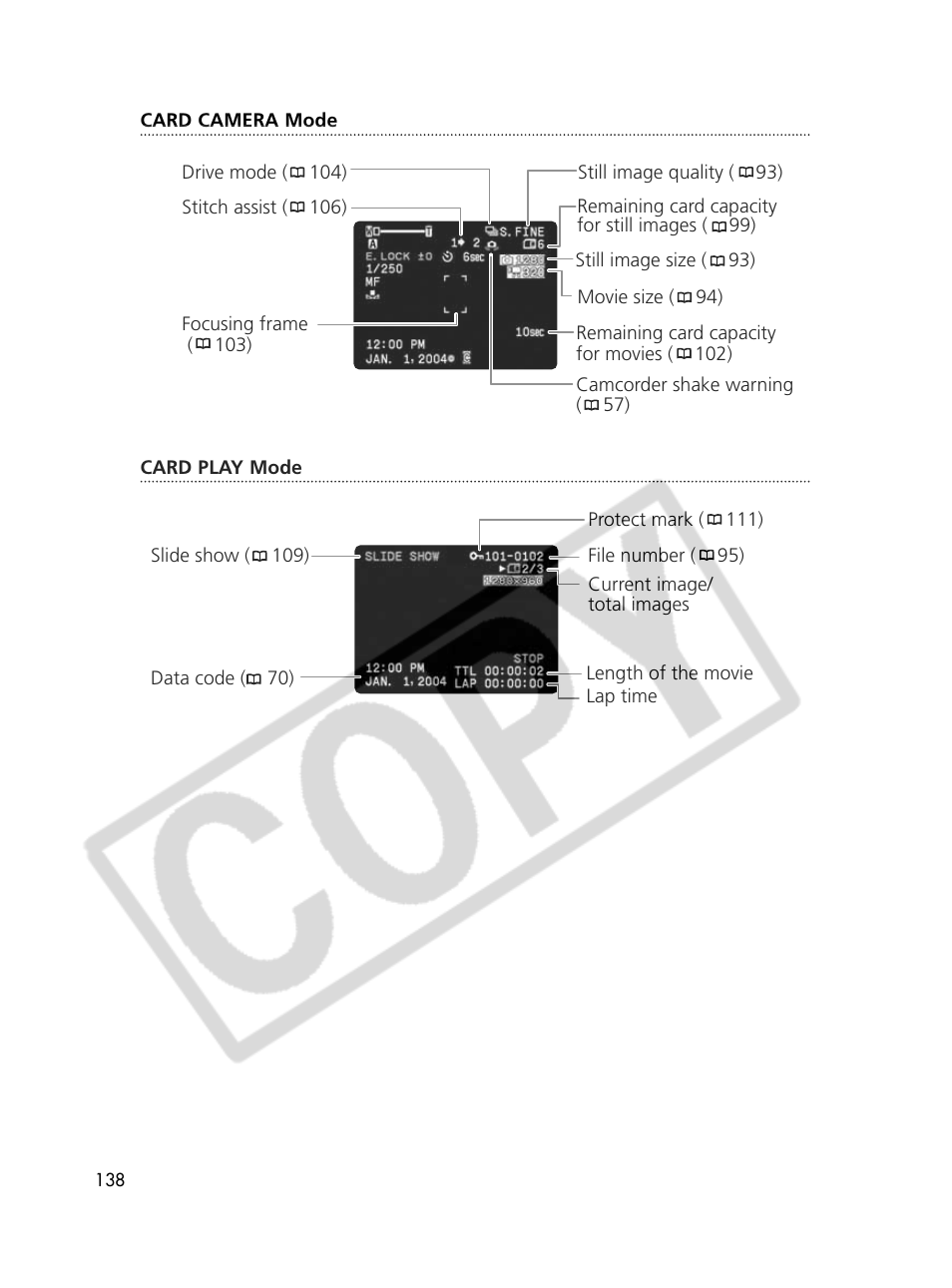 Canon Elura 70 User Manual | Page 138 / 162