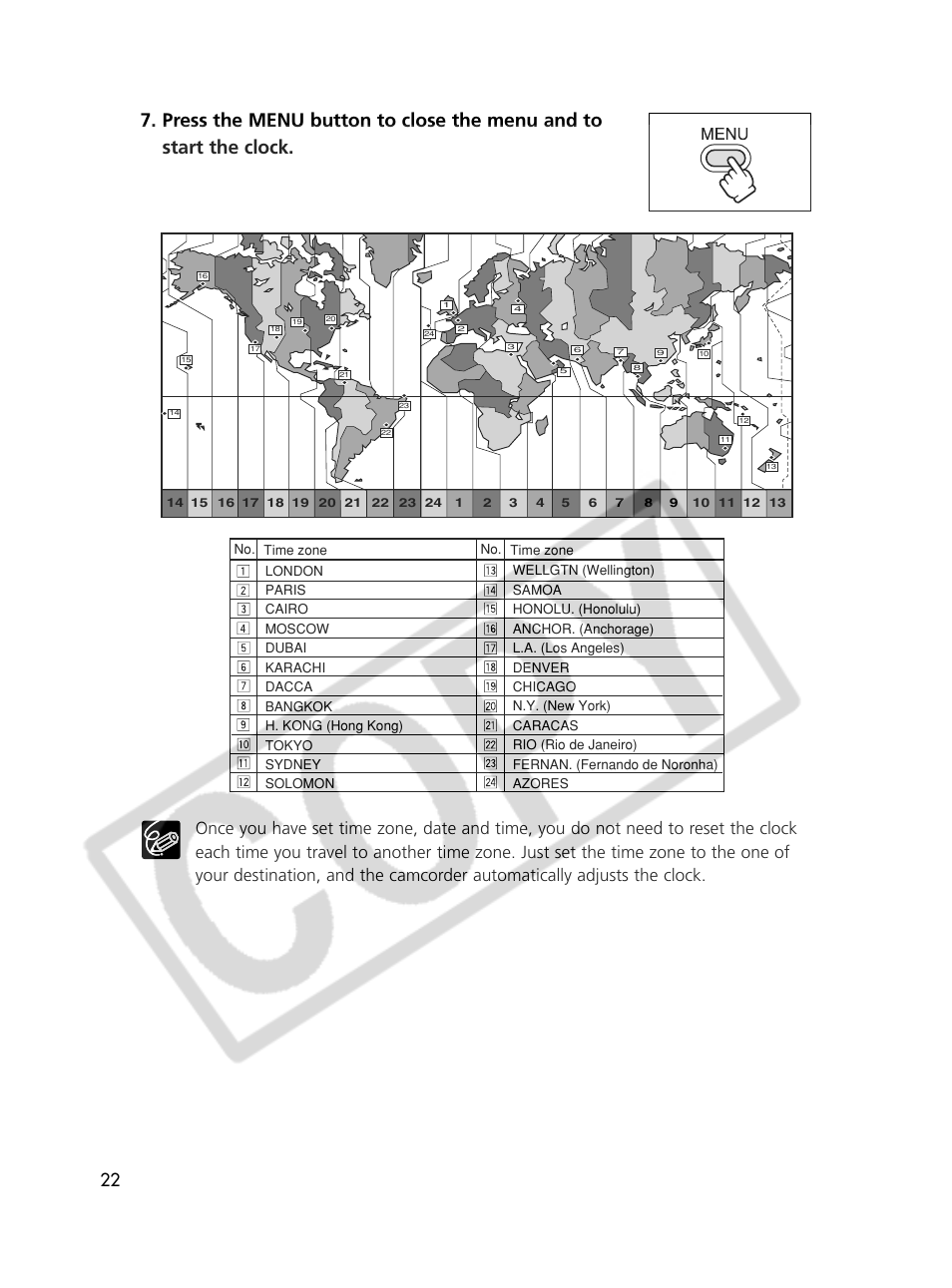 Canon Elura 70 User Manual | Page 22 / 162