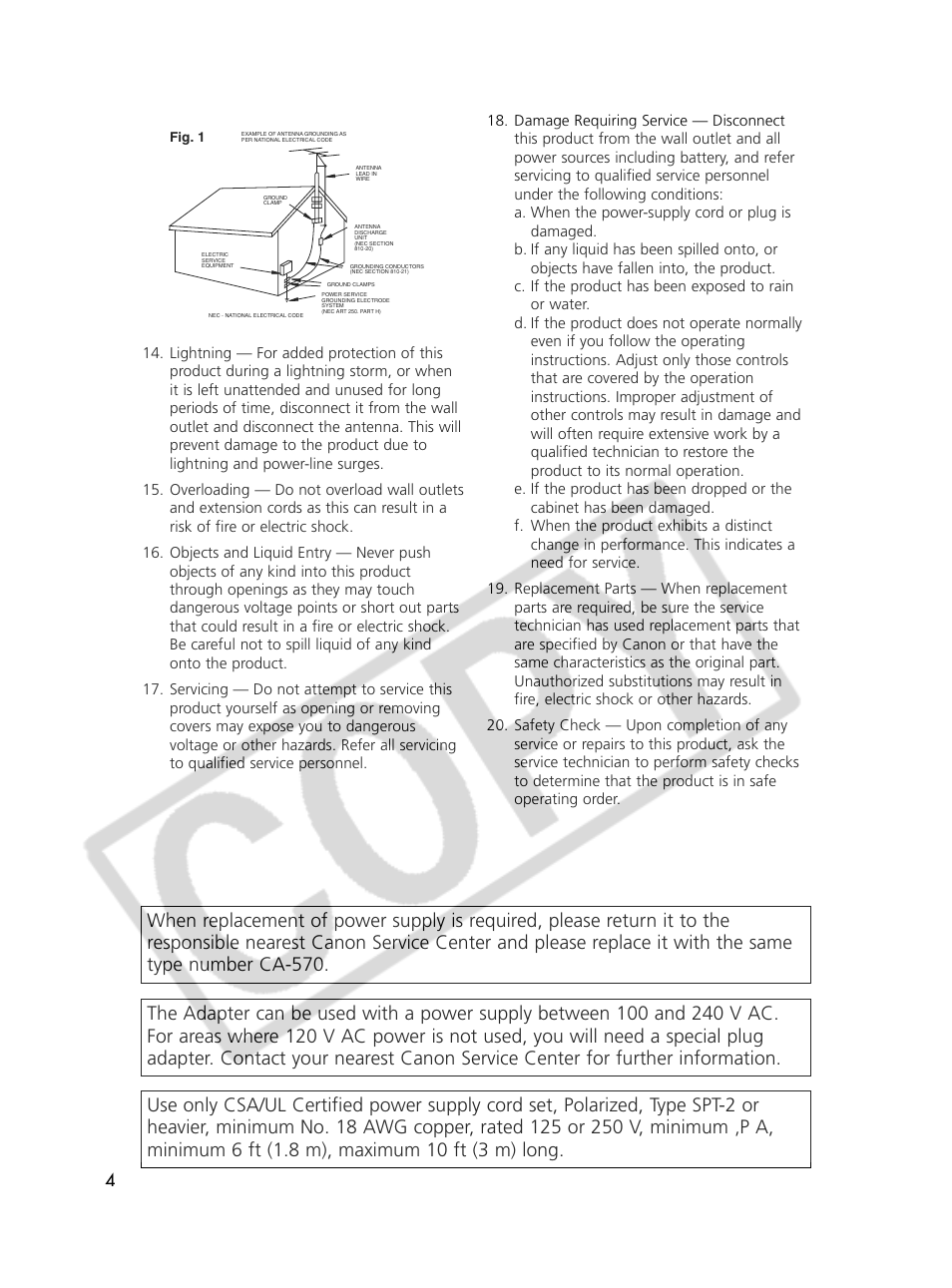 Canon Elura 70 User Manual | Page 4 / 162