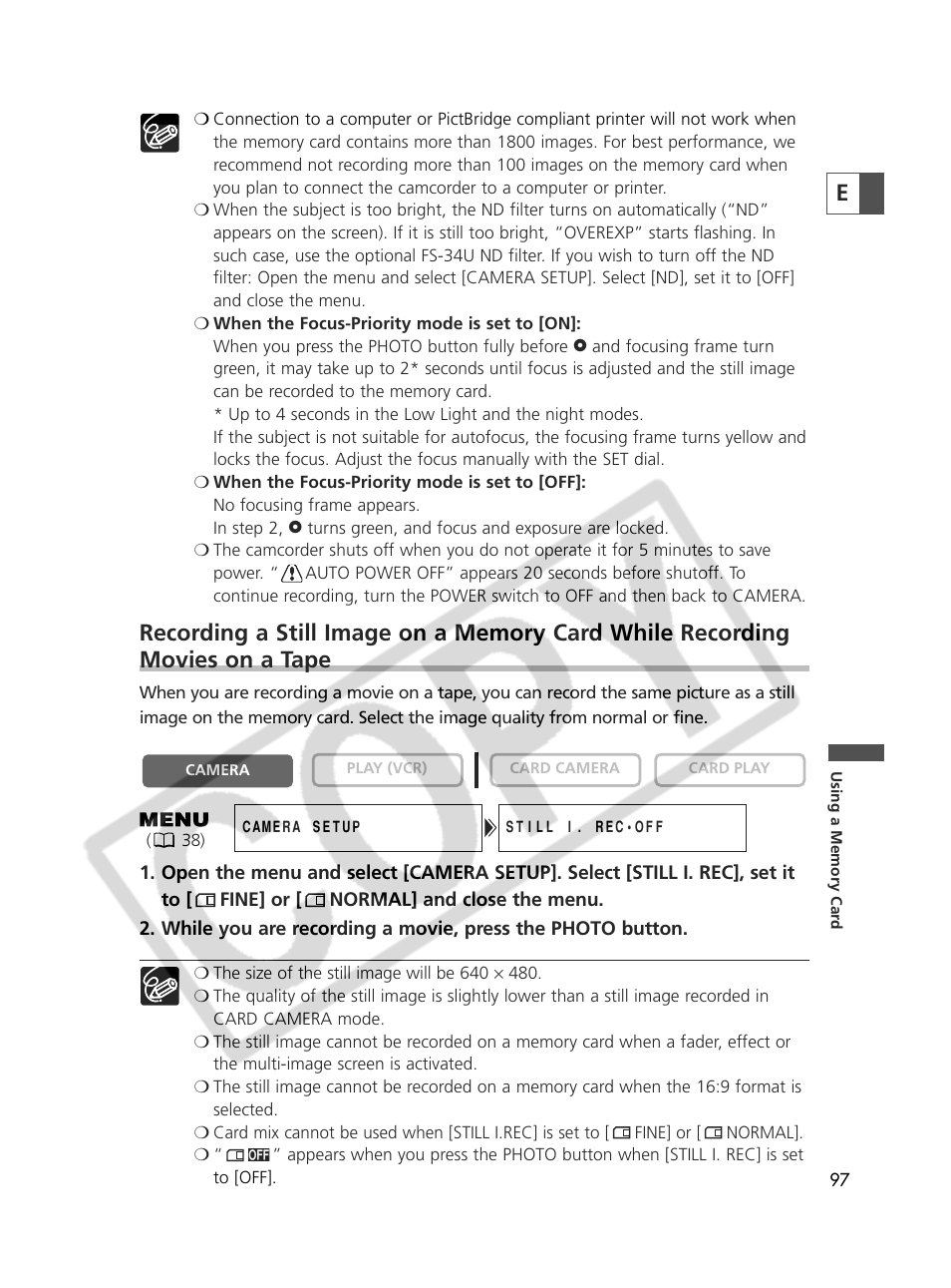 Canon Elura 70 User Manual | Page 97 / 162