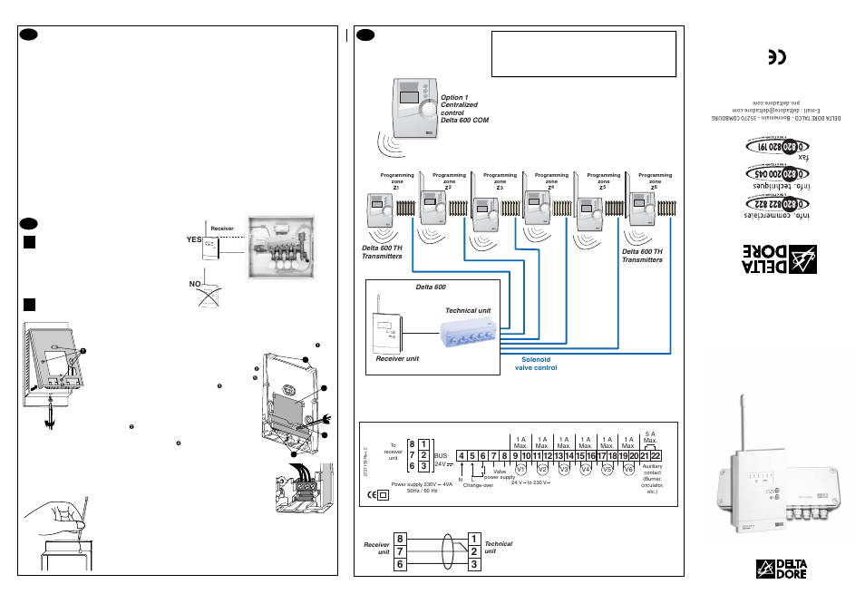 Delta Dore PACK DELTA 600 User Manual | 6 pages