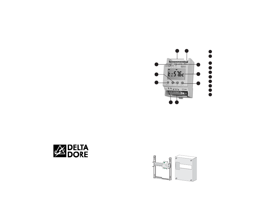 Delta Dore T1D DIGIT User Manual | 2 pages