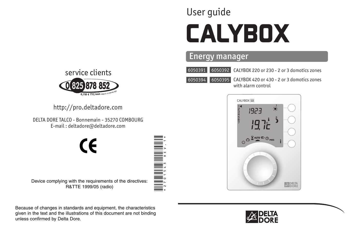 Delta Dore 230 CALYBOX User Manual | 18 pages