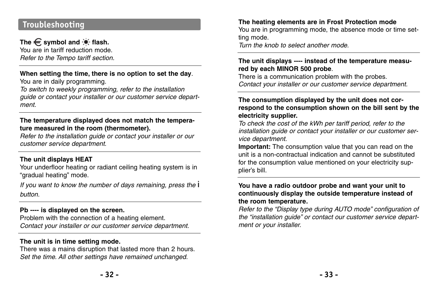 Troubleshooting | Delta Dore 230 CALYBOX User Manual | Page 17 / 18