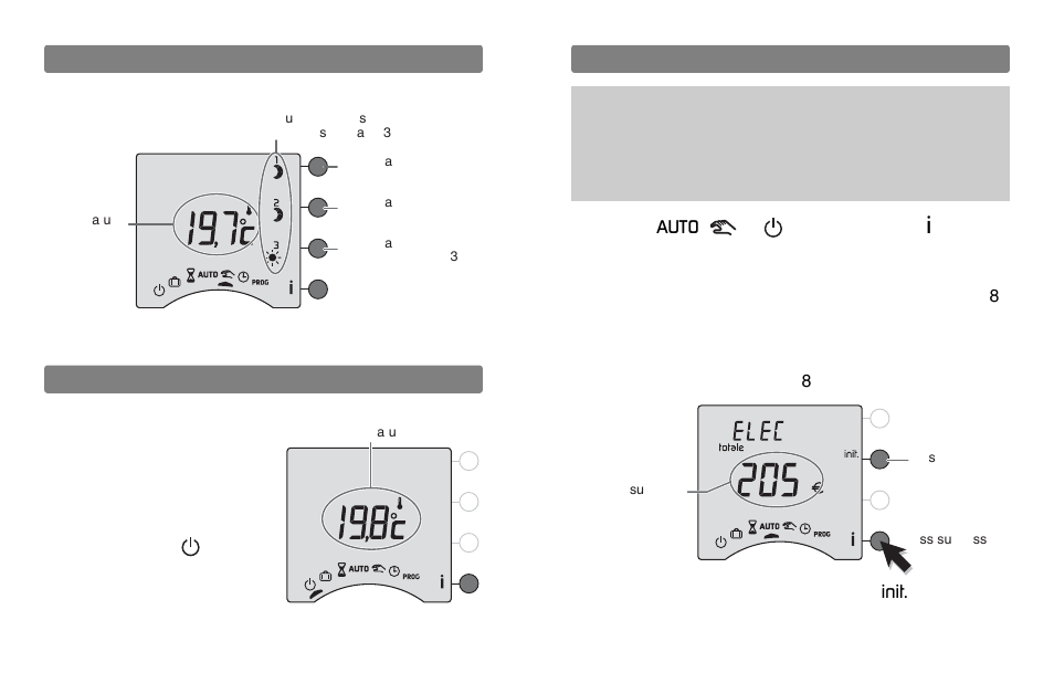 Information button, Off mode, Continuous mode | Auto, Init | Delta Dore 620 RADIO DRIVER User Manual | Page 7 / 16