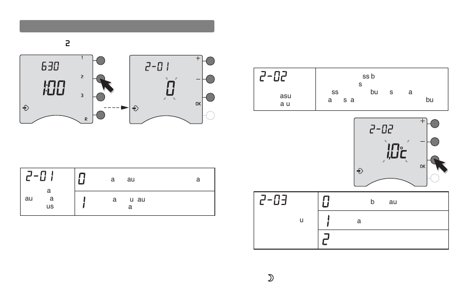 Advanced configurations (menu 2) | Delta Dore 620 RADIO DRIVER Installation User Manual | Page 6 / 14