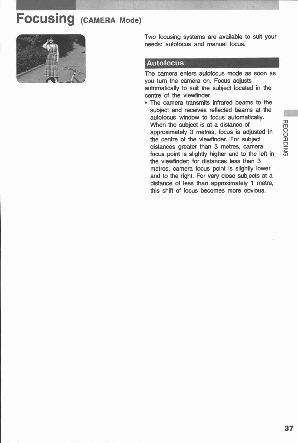 Autofocus | Canon E 230 User Manual | Page 37 / 92