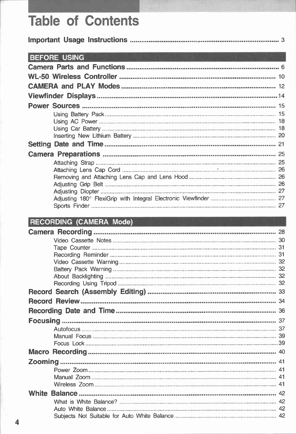 Canon E 230 User Manual | Page 4 / 92