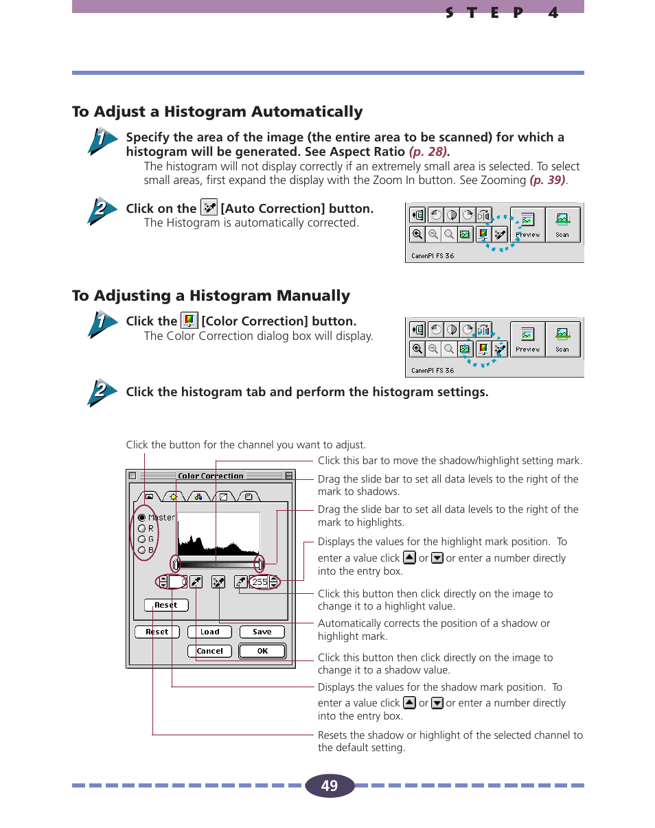 P. 49 | Canon FS 2710 User Manual | Page 49 / 80