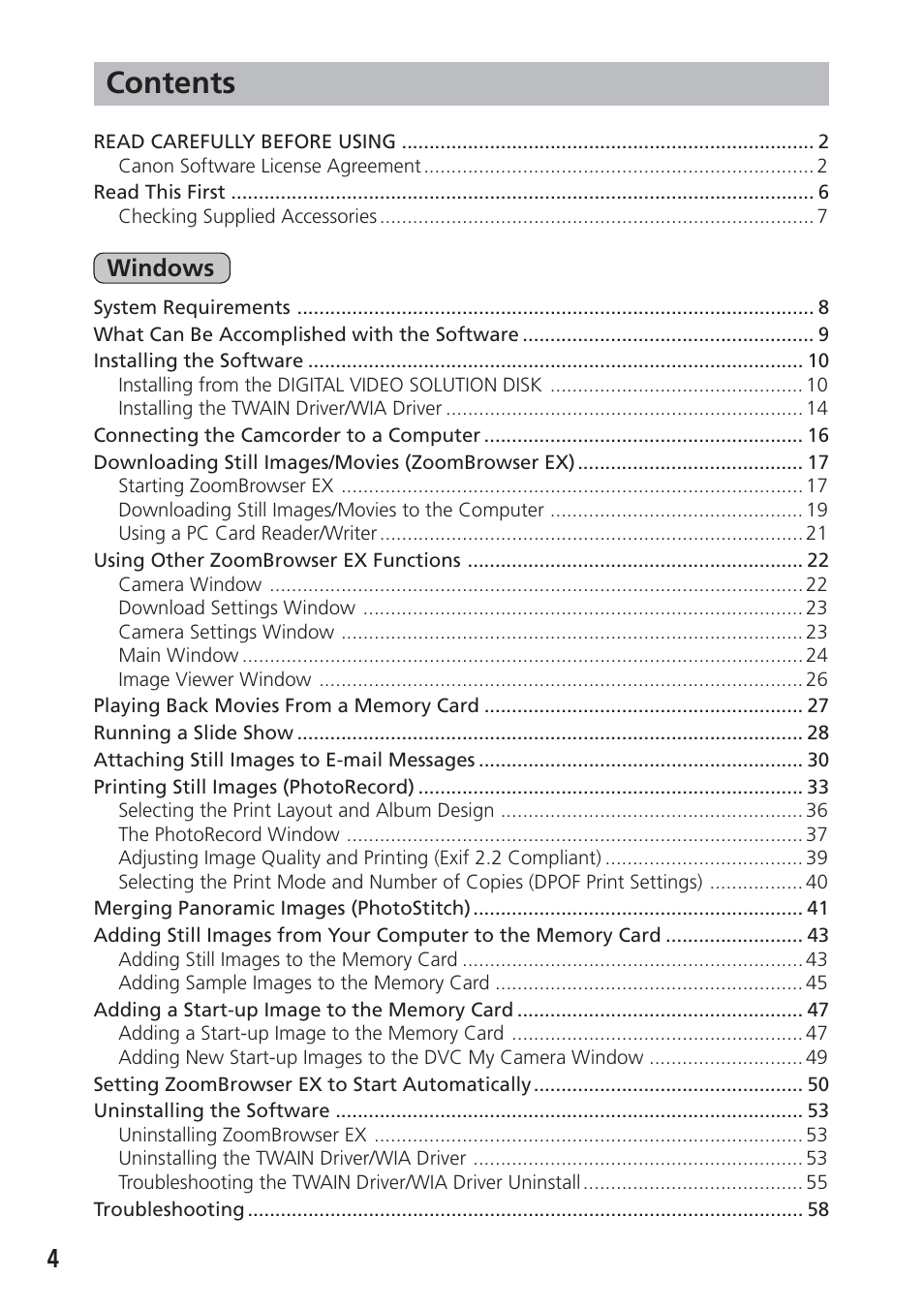 Canon DIM-538 User Manual | Page 4 / 100