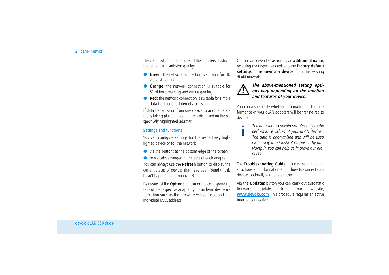 Devolo dLAN 550 duo+ User Manual | Page 25 / 33
