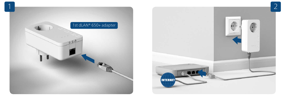 Devolo dLAN 650+ Installation User Manual | Page 2 / 13