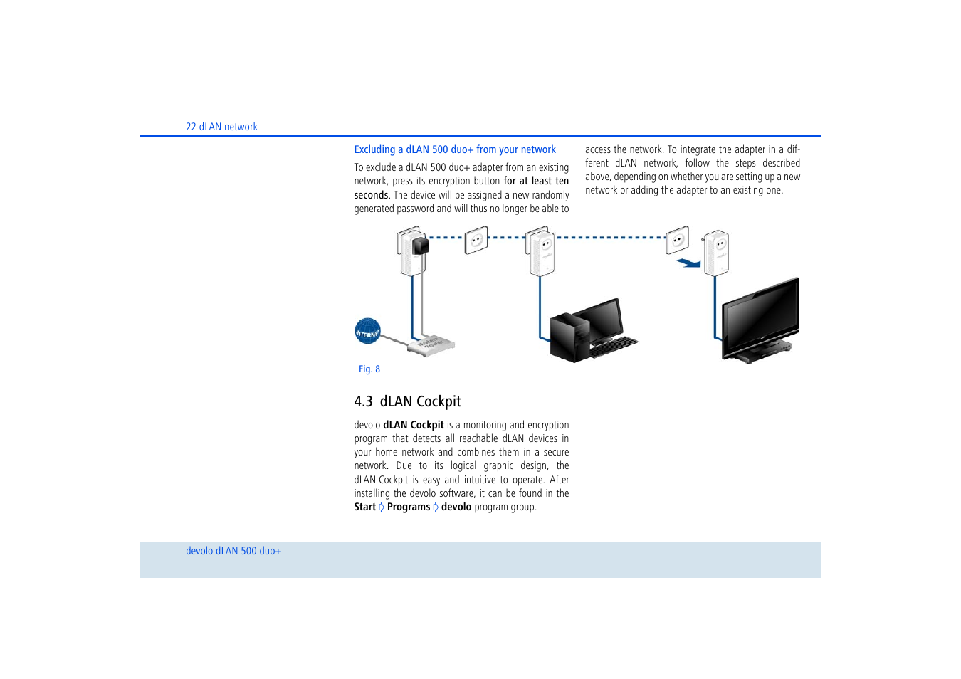 3 dlan cockpit, Dlan cockpit | Devolo dLAN 500 duo+ User Manual | Page 23 / 33