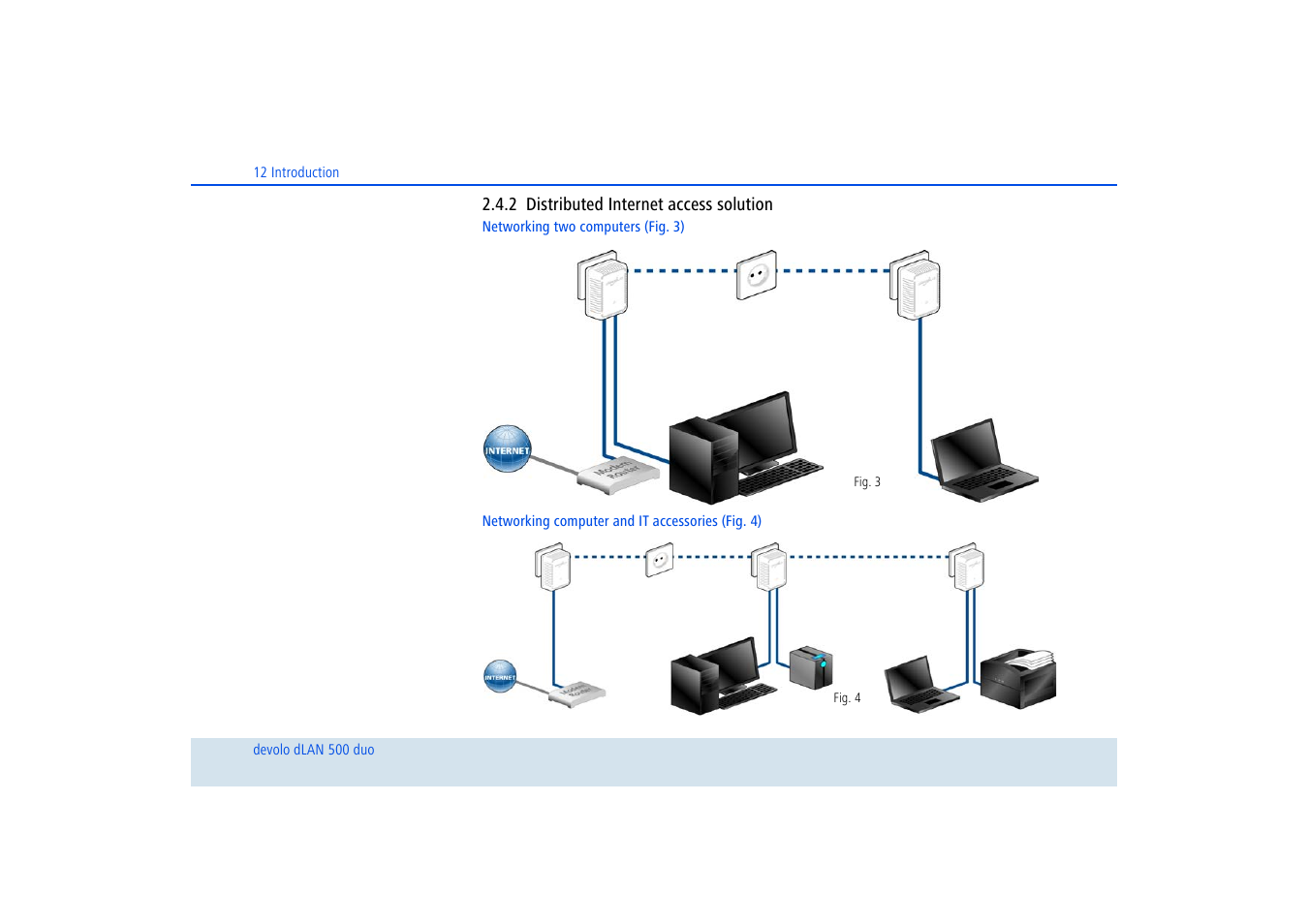 2 distributed internet access solution, Distributed internet access solution | Devolo dLAN 500 duo+ User Manual | Page 13 / 33