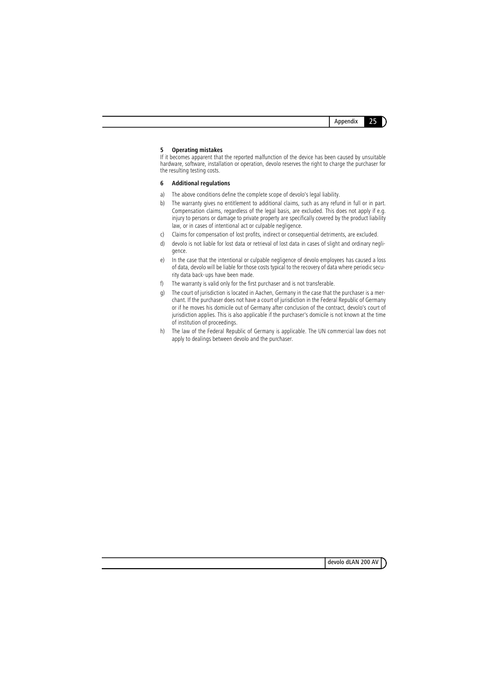 Devolo dLAN 200 AV User Manual | Page 25 / 25