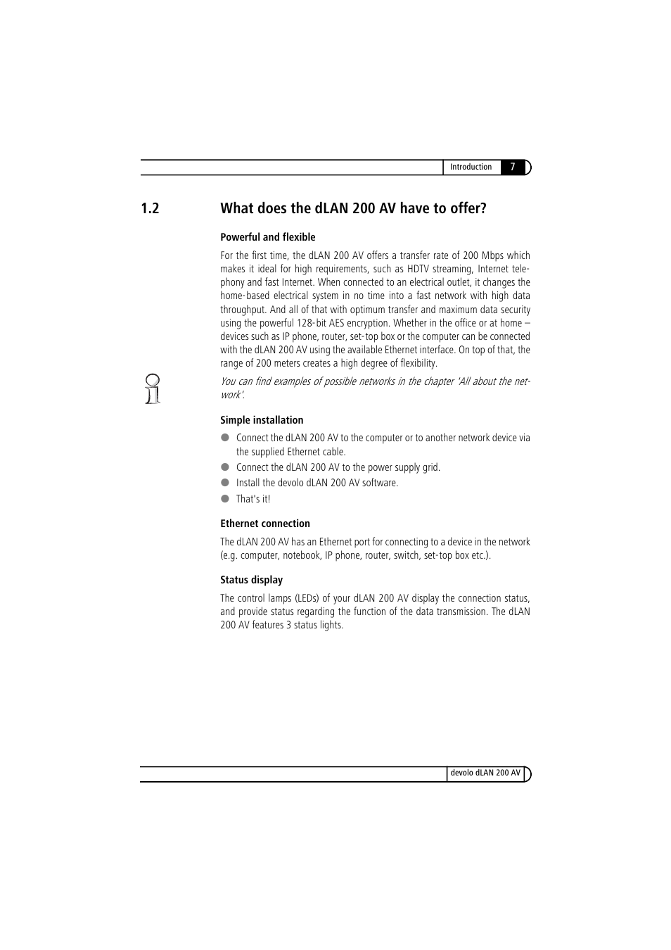2 what does the dlan 200 av have to offer, What does the dlan 200 av have to offer | Devolo dLAN 200 AV User Manual | Page 7 / 25