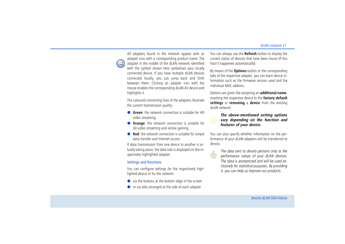 Devolo dLAN 500 AVplus User Manual | Page 22 / 35