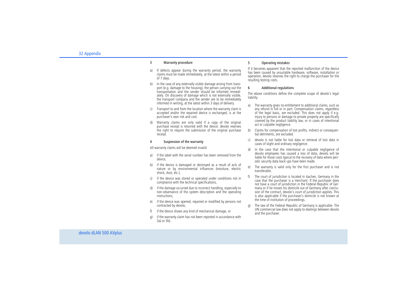 Disposal of old devices | Devolo dLAN 500 AVplus User Manual | Page 33 / 35