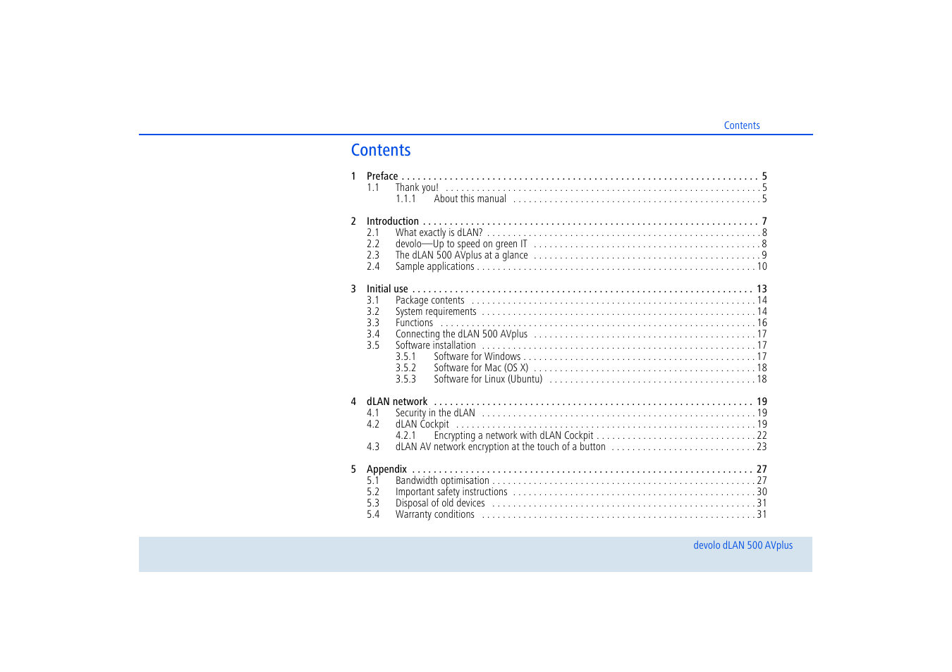 Devolo dLAN 500 AVplus User Manual | Page 4 / 35