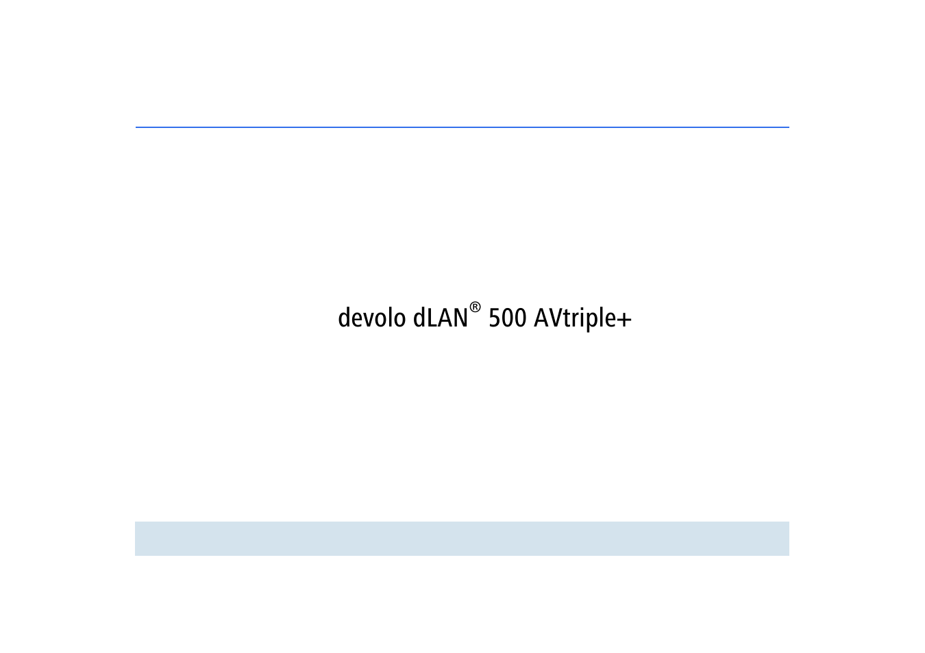 Devolo dlan, 500 avtriple | Devolo dLAN 500 AVtriple+ User Manual | Page 2 / 35