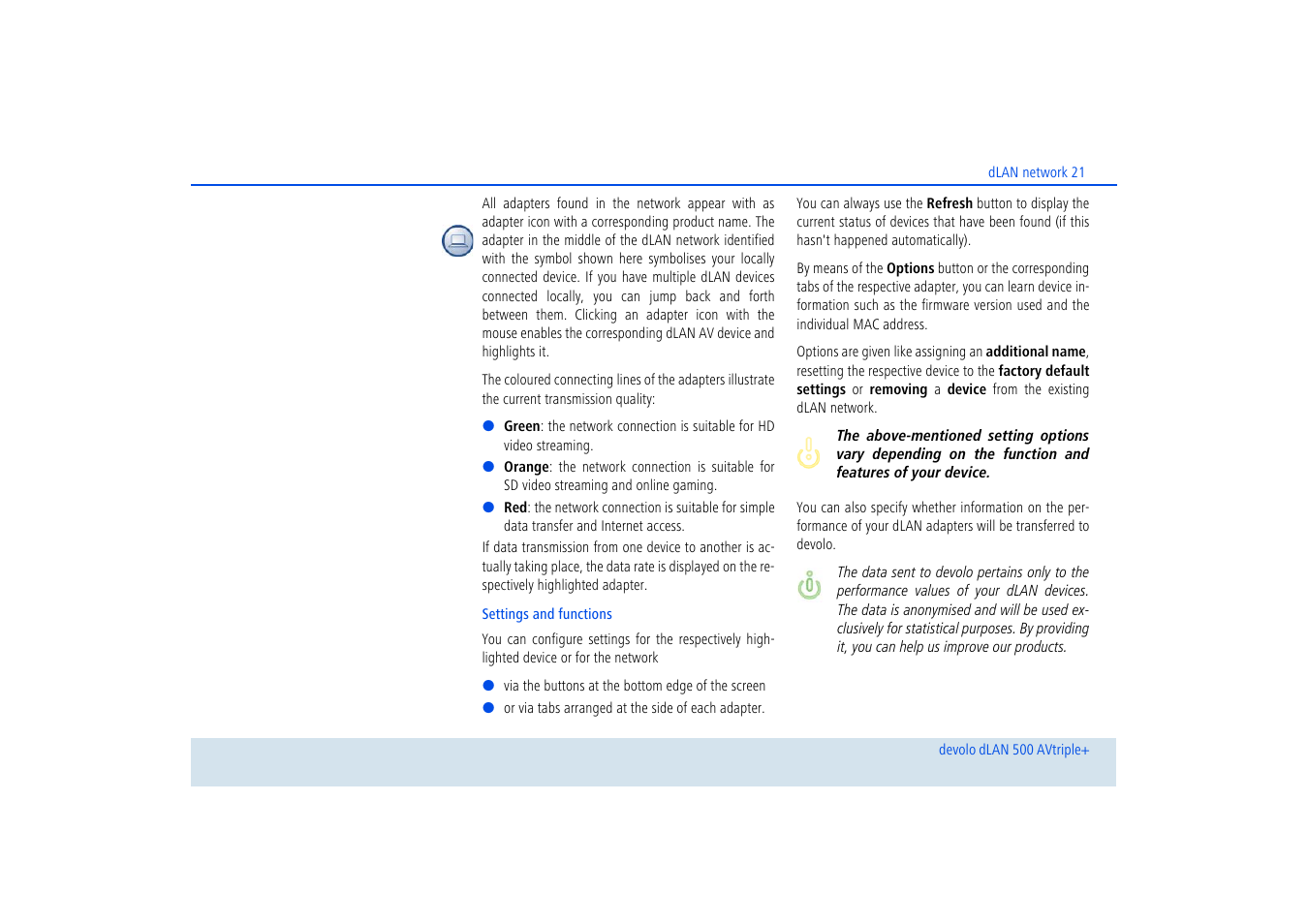 Devolo dLAN 500 AVtriple+ User Manual | Page 22 / 35