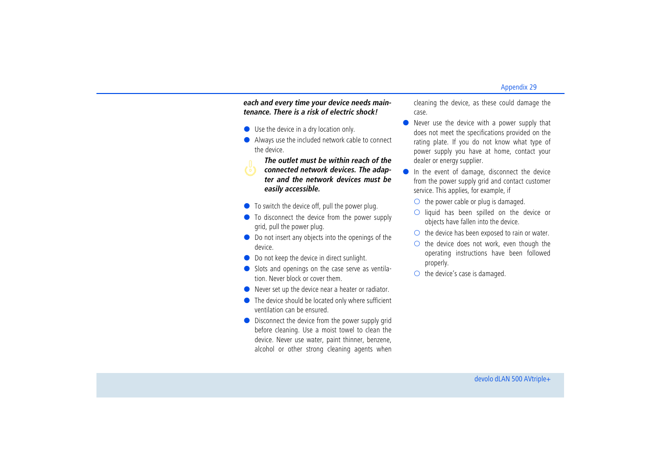Devolo dLAN 500 AVtriple+ User Manual | Page 30 / 35