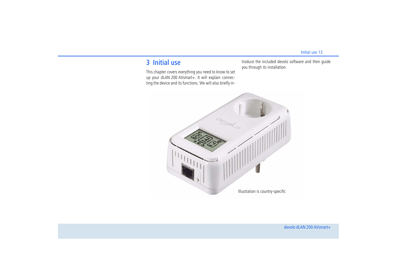 3 initial use | Devolo dLAN 200 AVsmart+ User Manual | Page 14 / 37