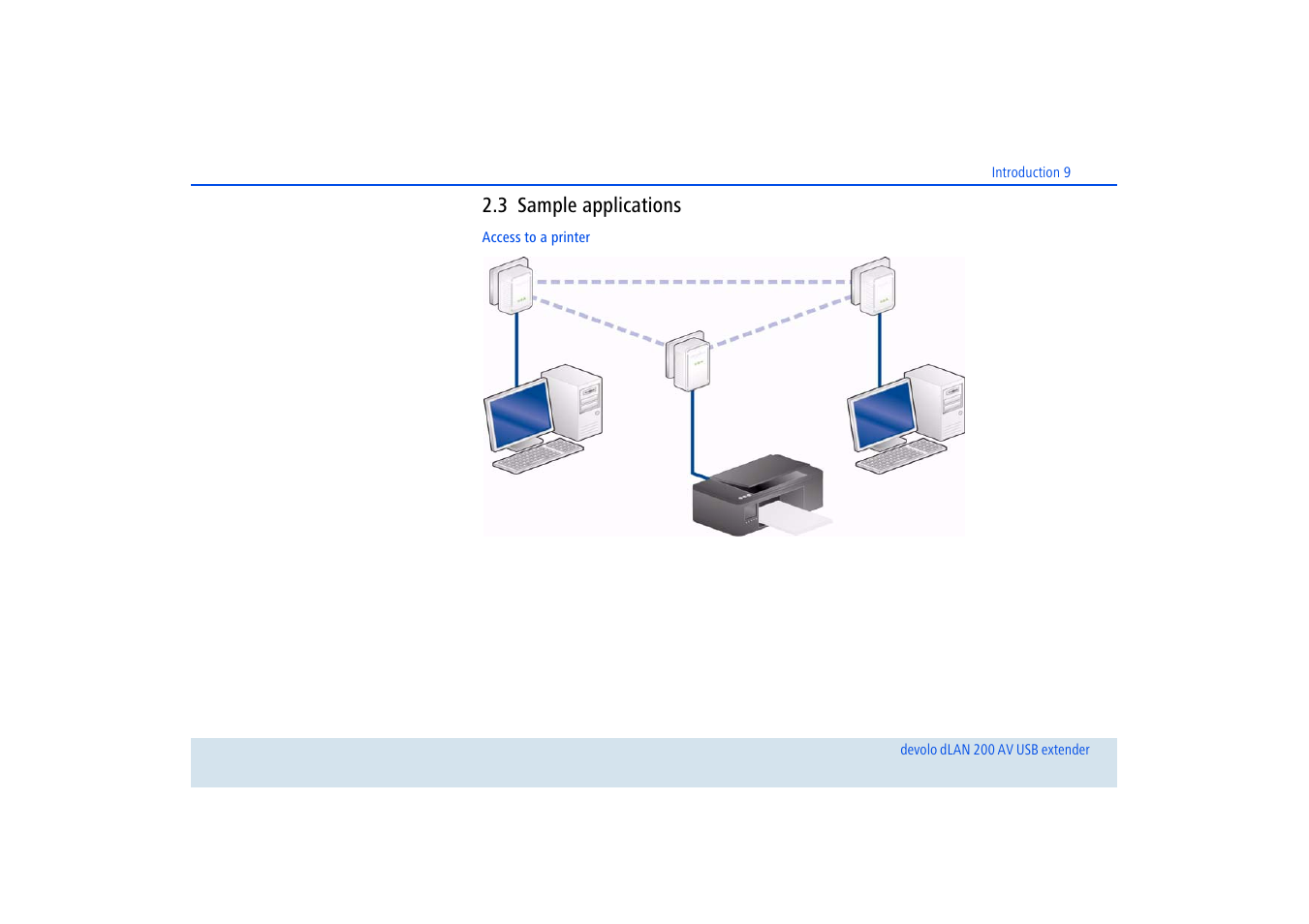 3 sample applications, Sample applications | Devolo dLAN 200 AV USB extender User Manual | Page 10 / 35