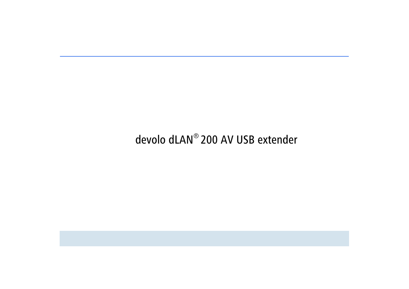 Devolo dlan, 200 av usb extender | Devolo dLAN 200 AV USB extender User Manual | Page 2 / 35