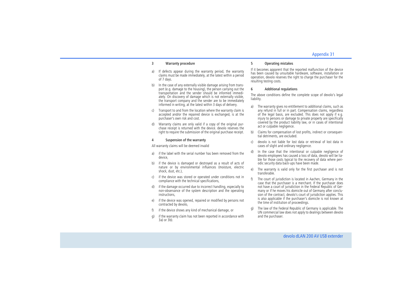 Devolo dLAN 200 AV USB extender User Manual | Page 32 / 35