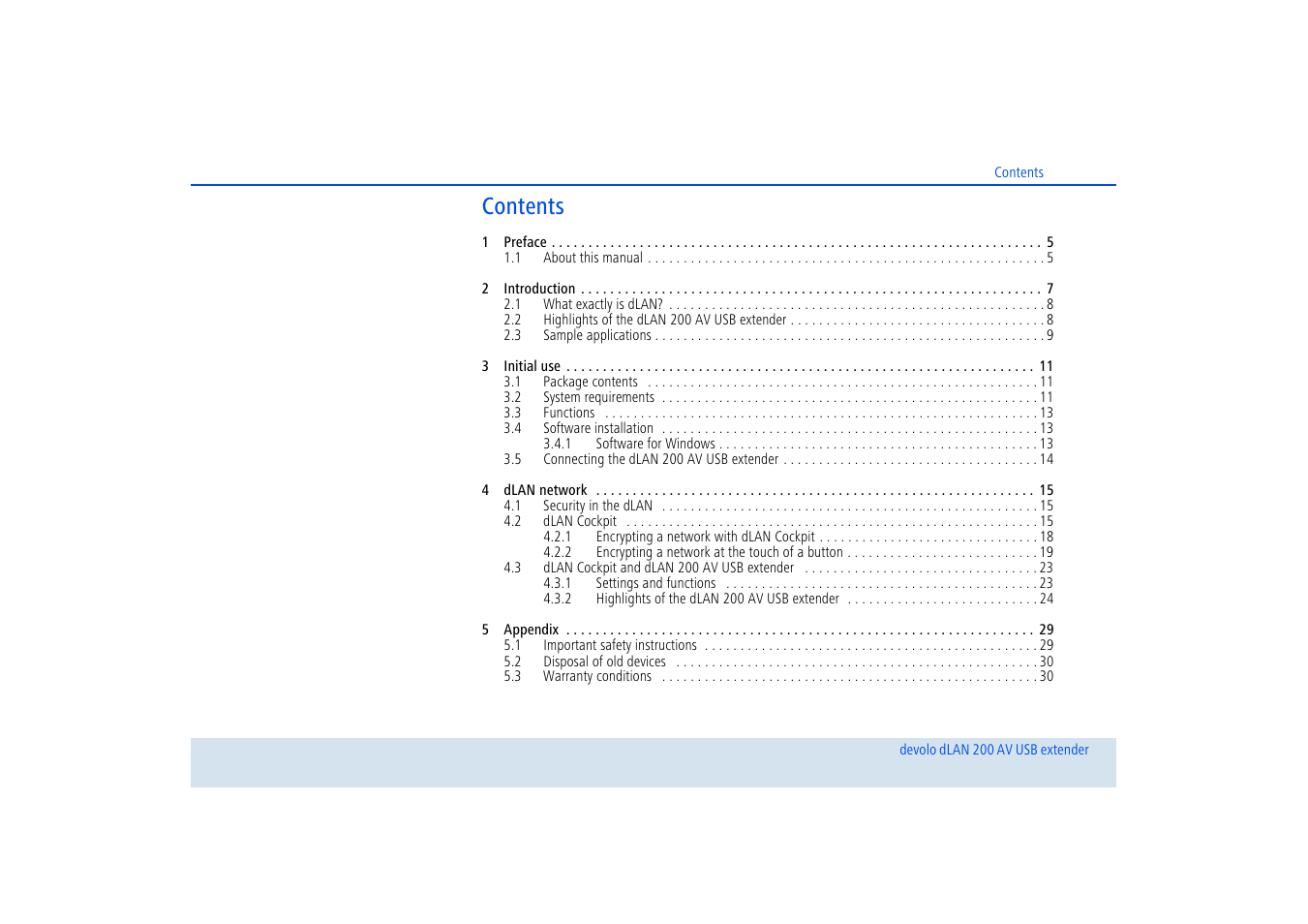 Devolo dLAN 200 AV USB extender User Manual | Page 4 / 35