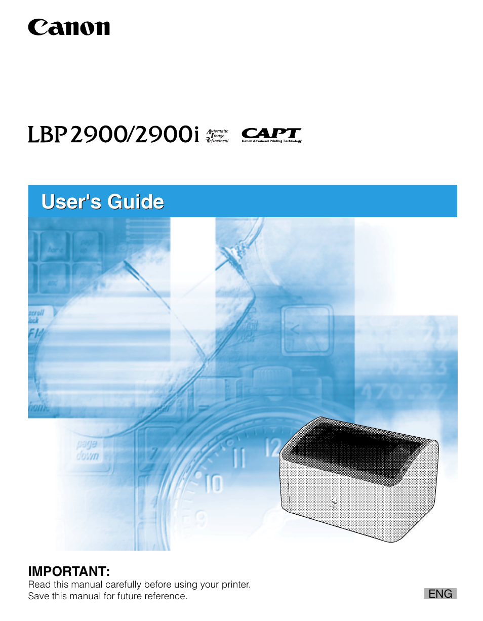 Canon 2900I User Manual | 314 pages
