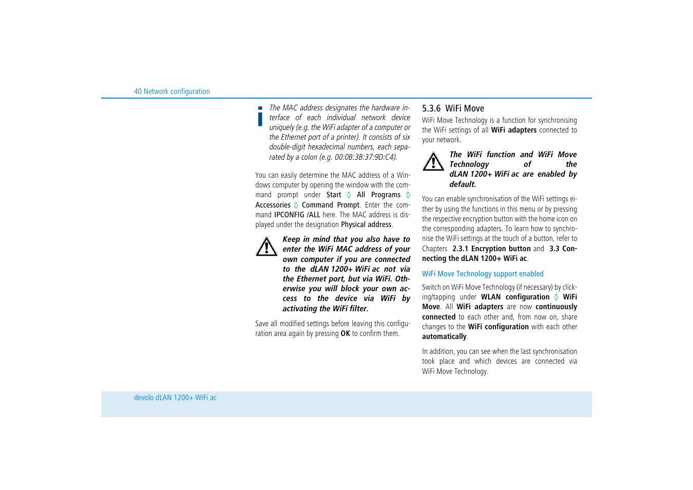 6 wifi move, Wifi move | Devolo dLAN 1200+ WiFi ac User Manual | Page 41 / 55