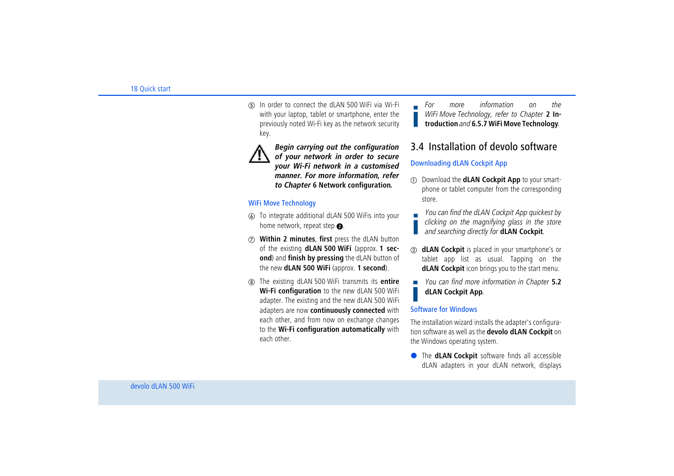 4 installation of devolo software, Installation of devolo software | Devolo dLAN 500 WiFi User Manual | Page 19 / 81