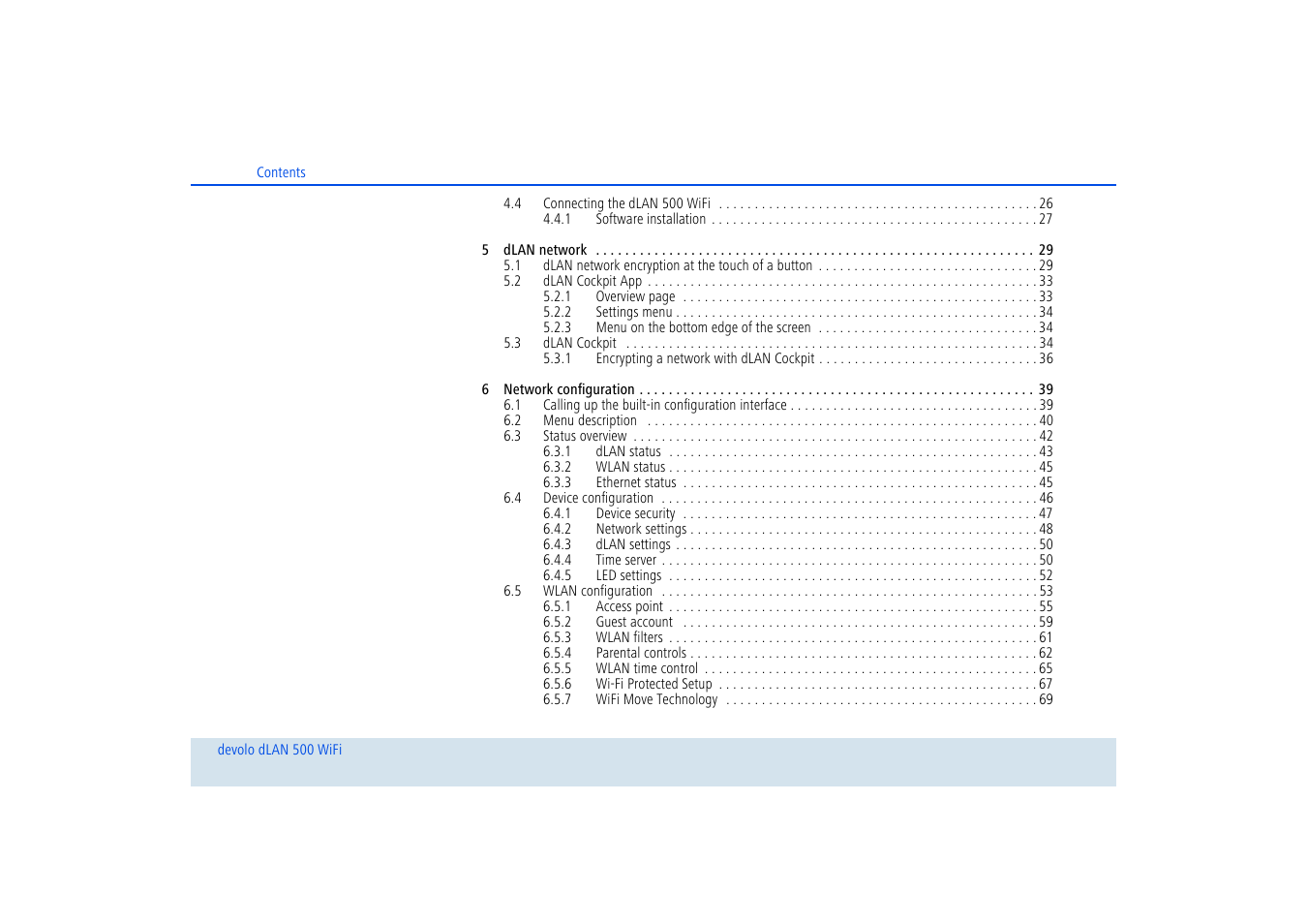 Devolo dLAN 500 WiFi User Manual | Page 5 / 81