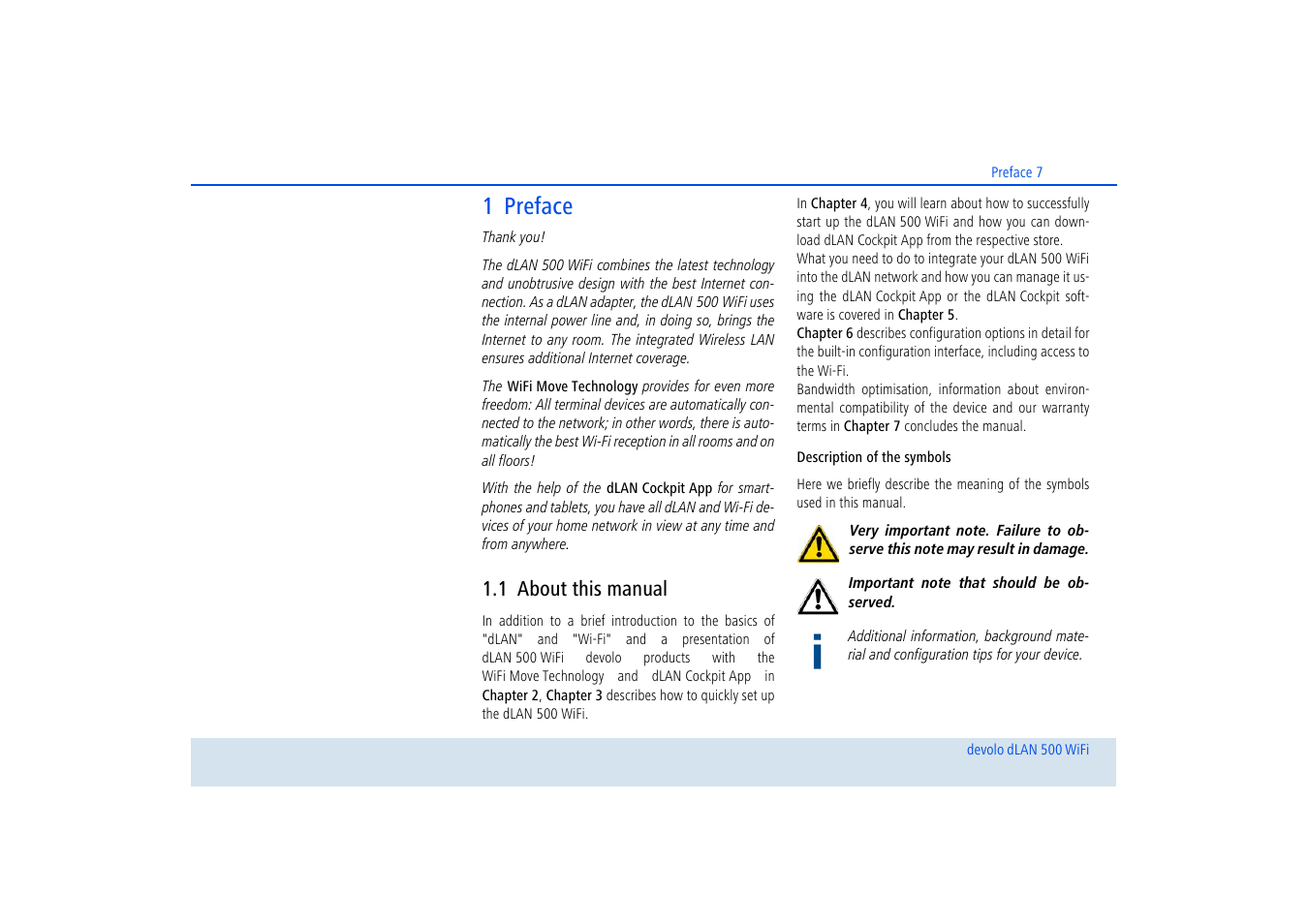 Devolo dLAN 500 WiFi User Manual | Page 8 / 81