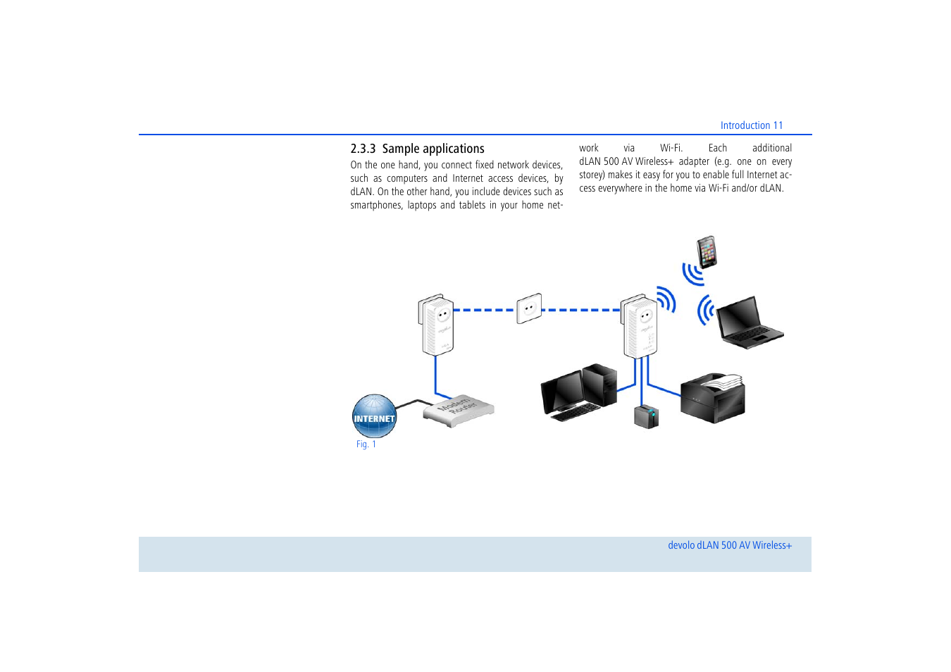 3 sample applications, Sample applications | Devolo dLAN 500 AV Wireless+ User Manual | Page 12 / 83
