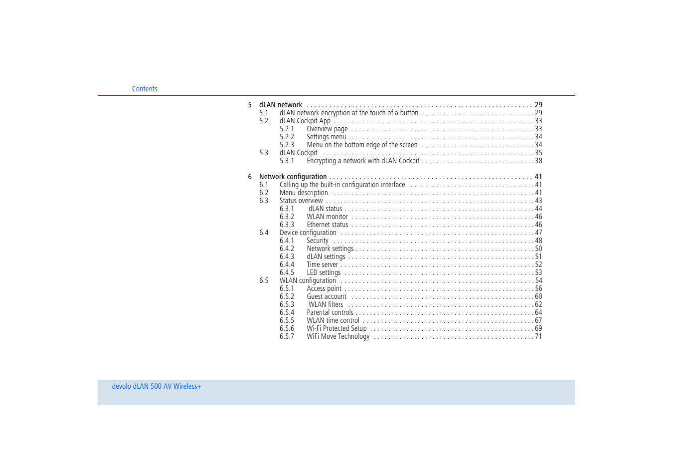 Devolo dLAN 500 AV Wireless+ User Manual | Page 5 / 83