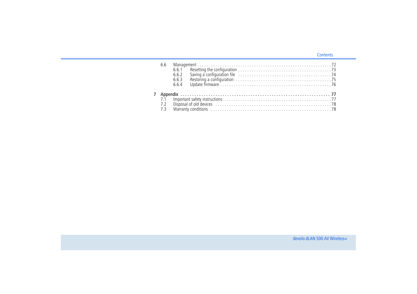 Devolo dLAN 500 AV Wireless+ User Manual | Page 6 / 83