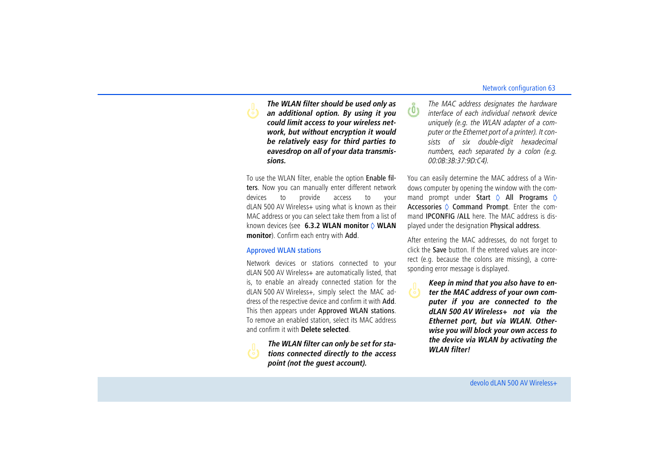 Devolo dLAN 500 AV Wireless+ User Manual | Page 64 / 83
